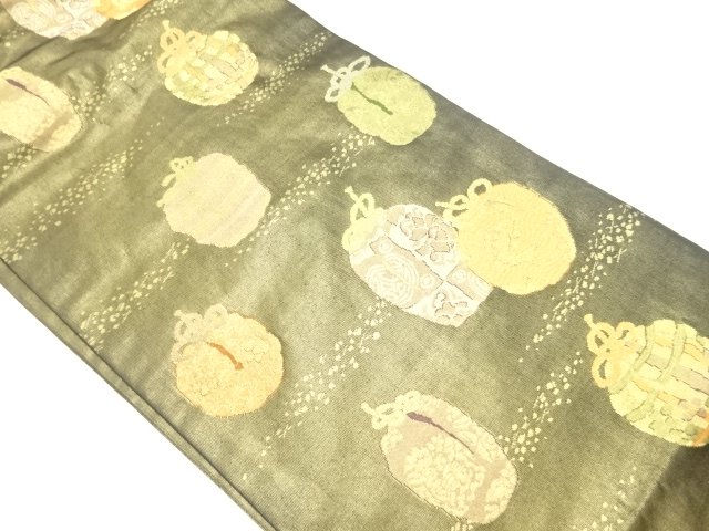JAPANESE KIMONO / NAGOYA OBI / WOVEN SHIFUKU 
